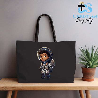 Kids Christian Boy Astronaut Tote Bag