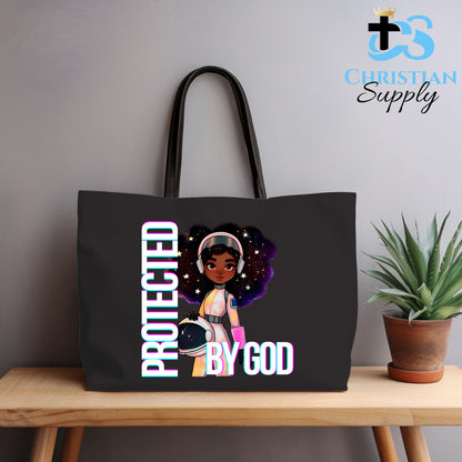 Kids Christian Girl Astronaut Tote Bag