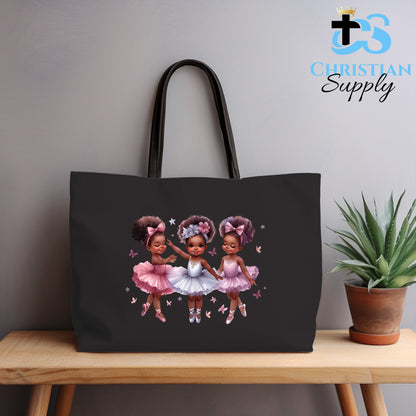 Kids Christian 3 Ballerinas Tote Bag