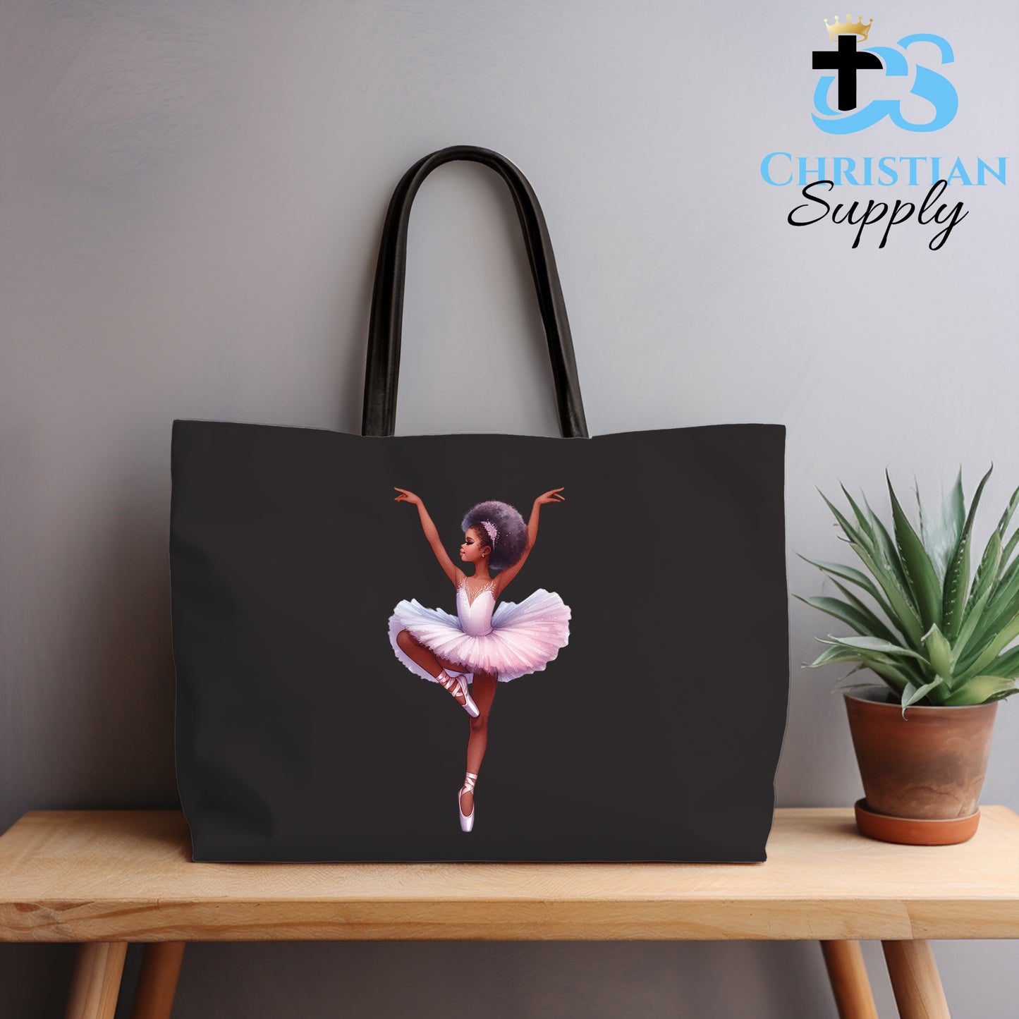 Kids Christian Ballerina Pirouette Tote Bag