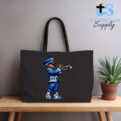 Kids Christian Marching Band Trumpet Tote Bag