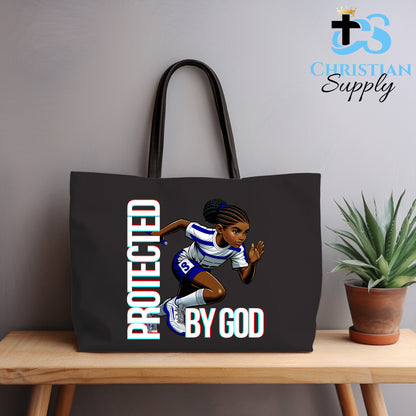 Kids Christian Track and Field Runner Baton Tote Bag