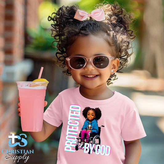 Kids Christian Girl in Wheelchair 5 Apparel