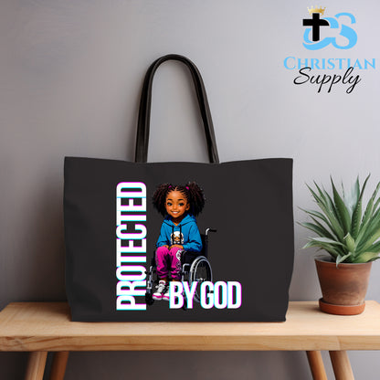 Kids Christian Girl in Wheelchair 5 Tote Bag