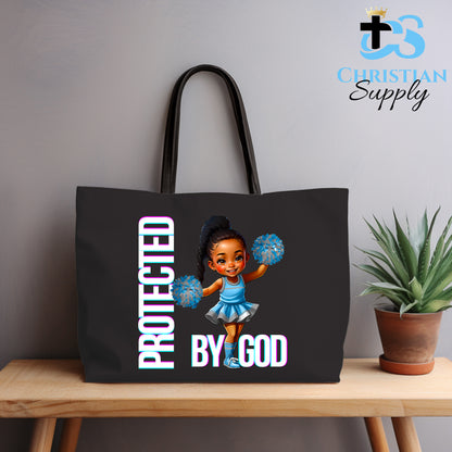 Kids Christian Cheerleader 3 Tote Bag