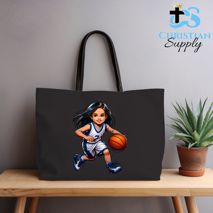 Kids Christian Basketball Player 2 Tote Bag