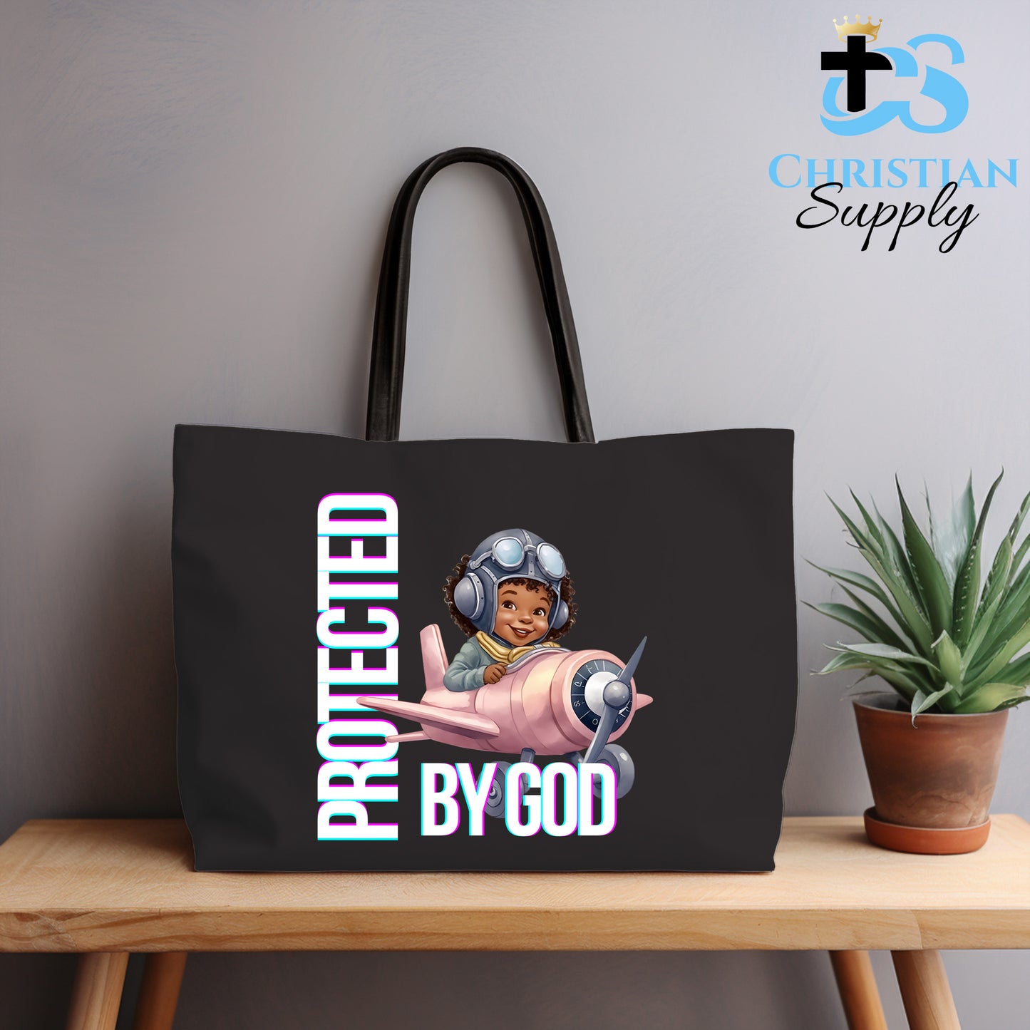 Kids Christian Girl Pilot 1 Tote Bag