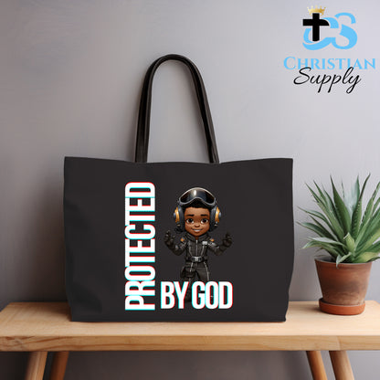 Kids Christian Boy Pilot 5 Tote Bag