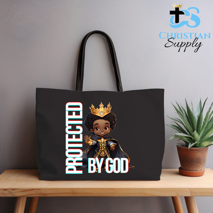 Kids Christian Young Black Prince Tote Bag