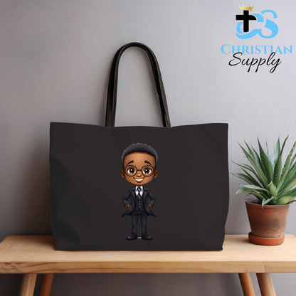 Kids Christian Businessman CEO Boss Leader Tote Bag