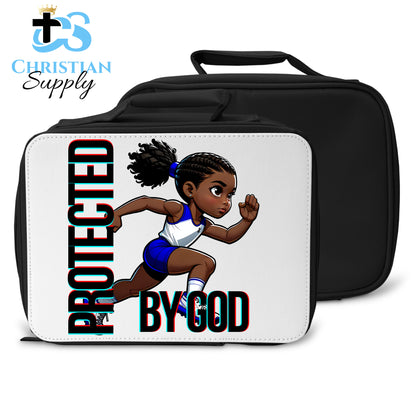 Kids Christian Track and Field Runner 2 Lunch Bag