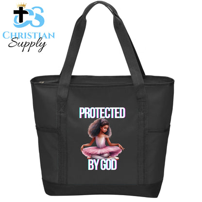 Kids Christian Ballerina Sitting Tote Bag