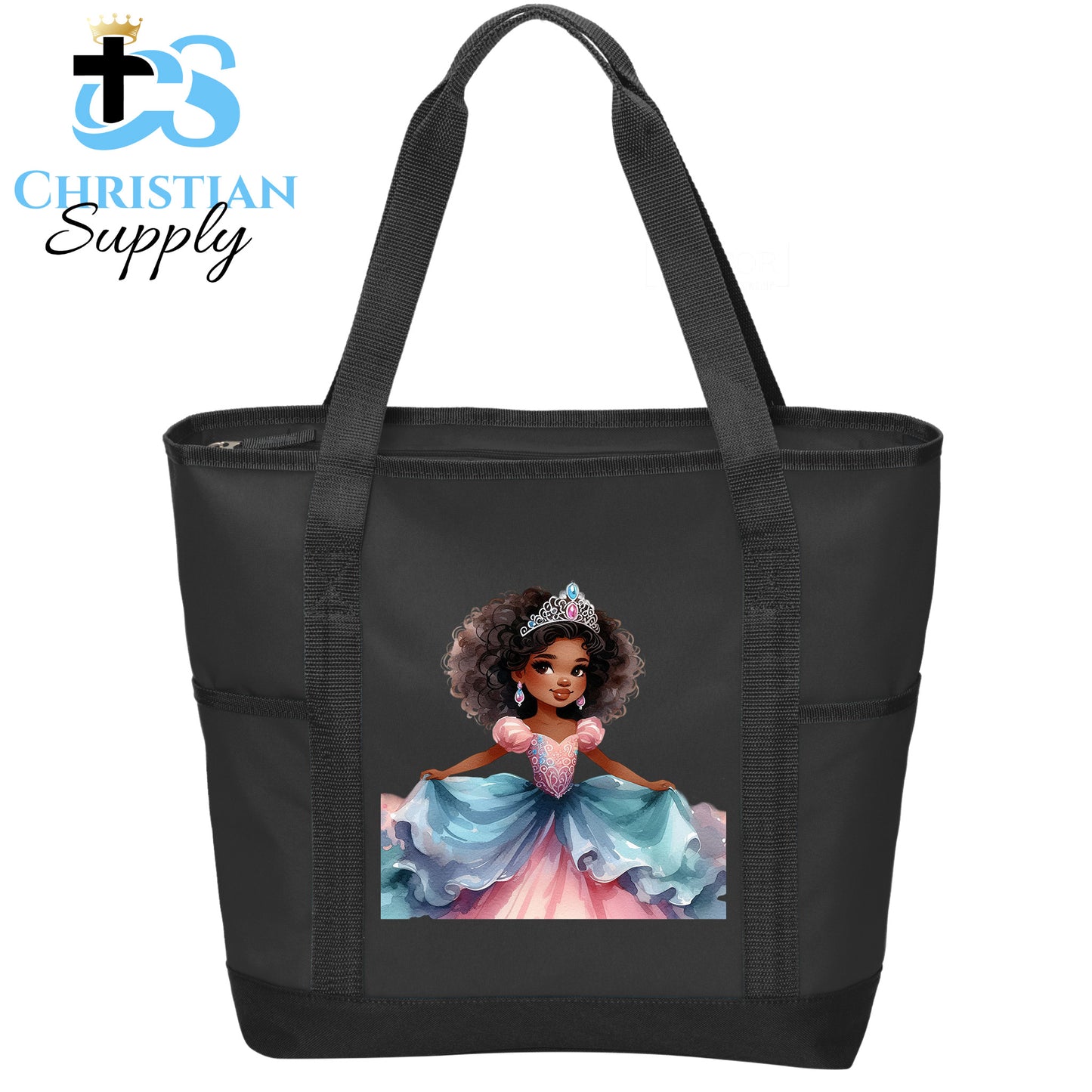 Kids Christian Princess 3 Tote Bag