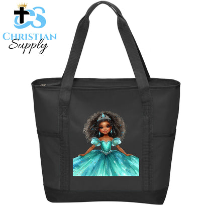 Kids Christian Princess Blue 2 Tote Bag