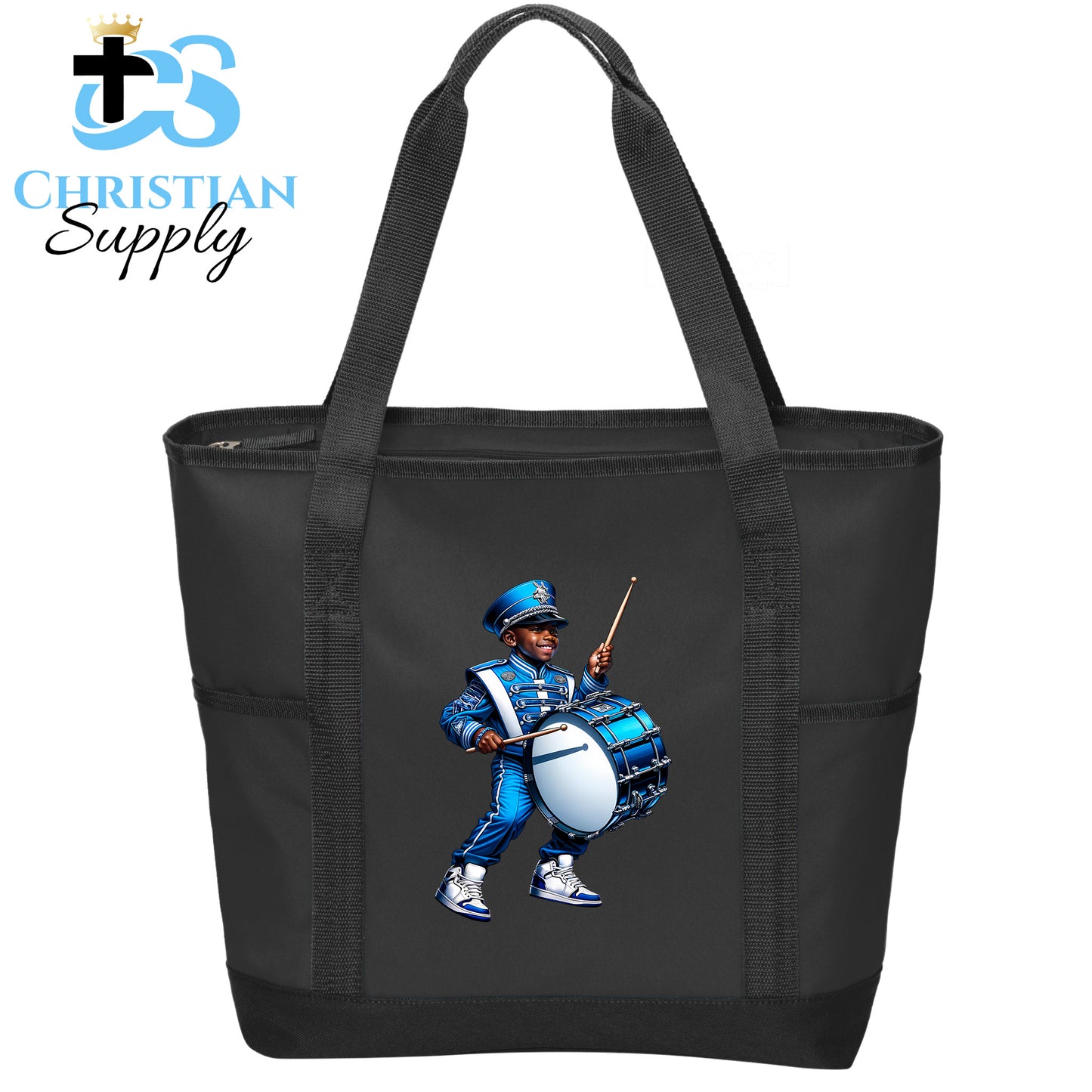 Kids Christian Marching Band Drum 2 Tote Bag