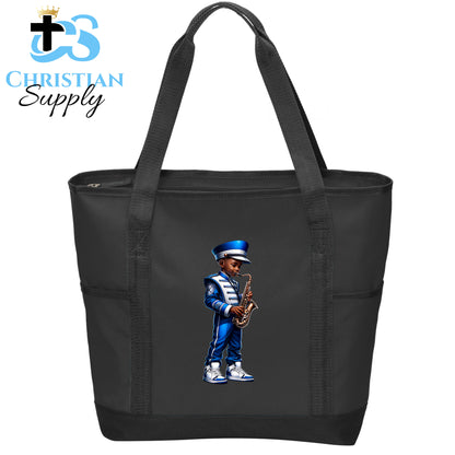 Kids Christian Marching Band Saxophone Tote Bag