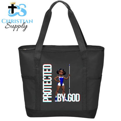 Kids Christian Track and Field Thrower Tote Bag