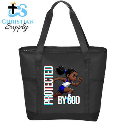 Kids Christian Track and Field Runner 2 Tote Bag