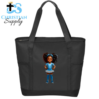 Kids Christian Cheerleader 2 Tote Bag