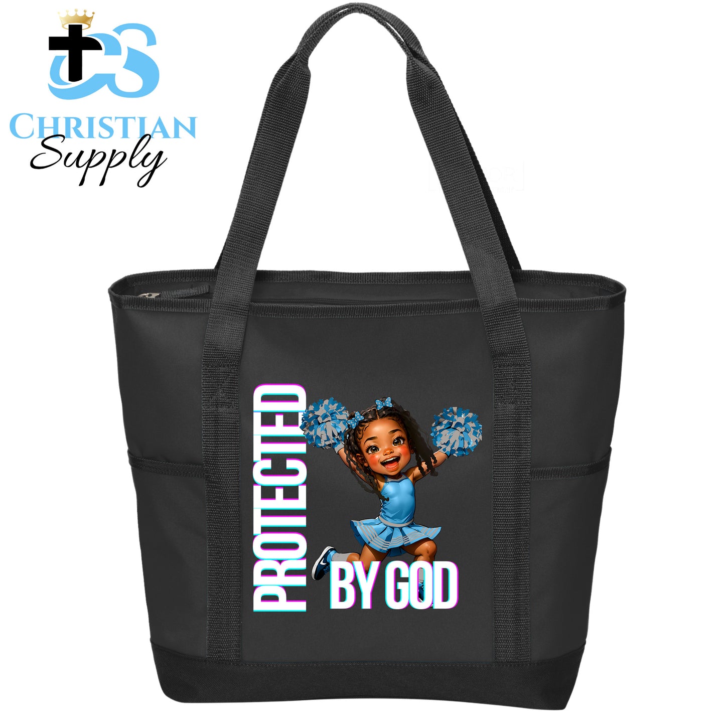 Kids Christian Cheerleader 4 Tote Bag