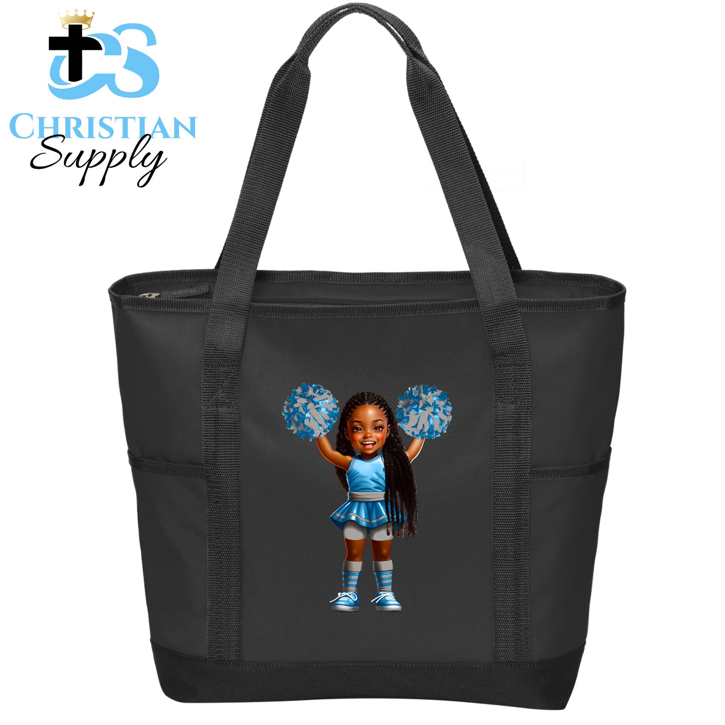 Kids Christian Cheerleader 5 Tote Bag