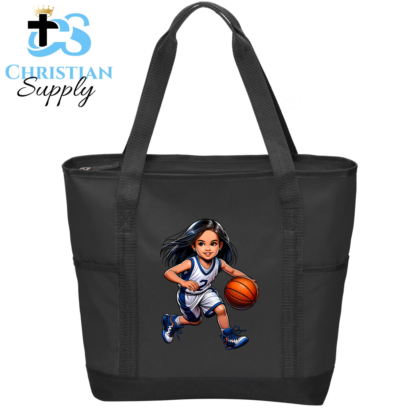 Kids Christian Basketball Player 2 Tote Bag