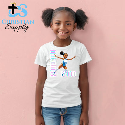 Kids Gymnastics Christian Blue Outfit Apparel