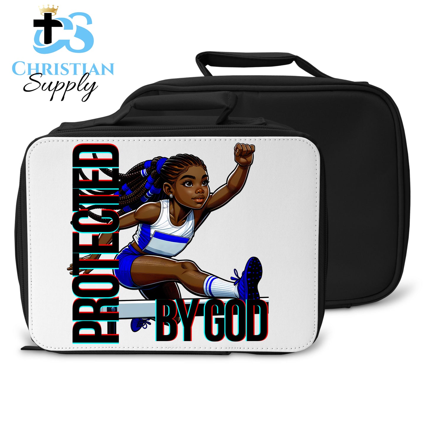 Kids Christian Track and Field Jumper Lunch Bag