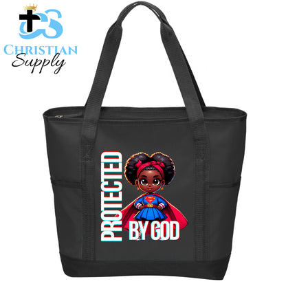 Kids Christian Super Girl Red Outfit Tote Bag