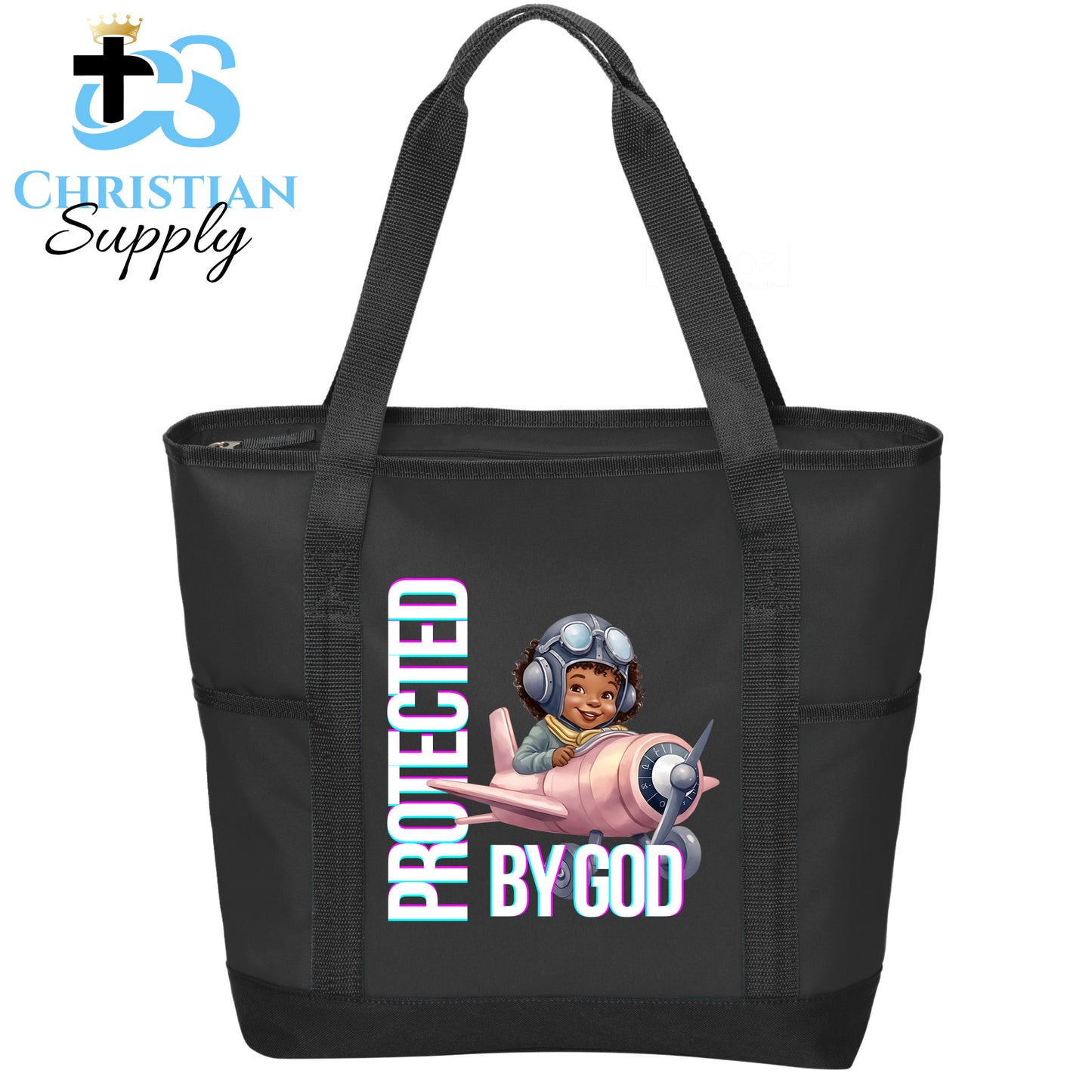 Kids Christian Girl Pilot 1 Tote Bag