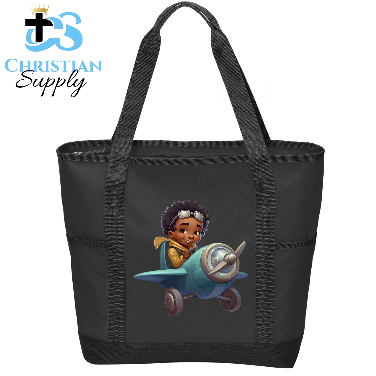 Kids Christian Boy Pilot 2 Tote Bag