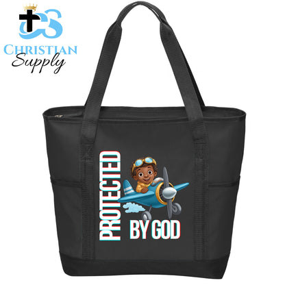 Kids Christian Boy Pilot Tote Bag