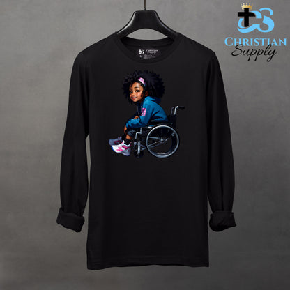 Kids Christian Girl in Wheelchair 1 Apparel