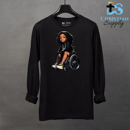 Kids Christian Girl in Wheelchair 3 Apparel