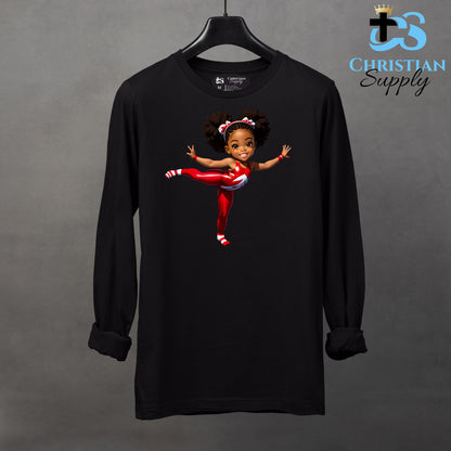 Kids Gymnastics Christian Red Outfit Apparel