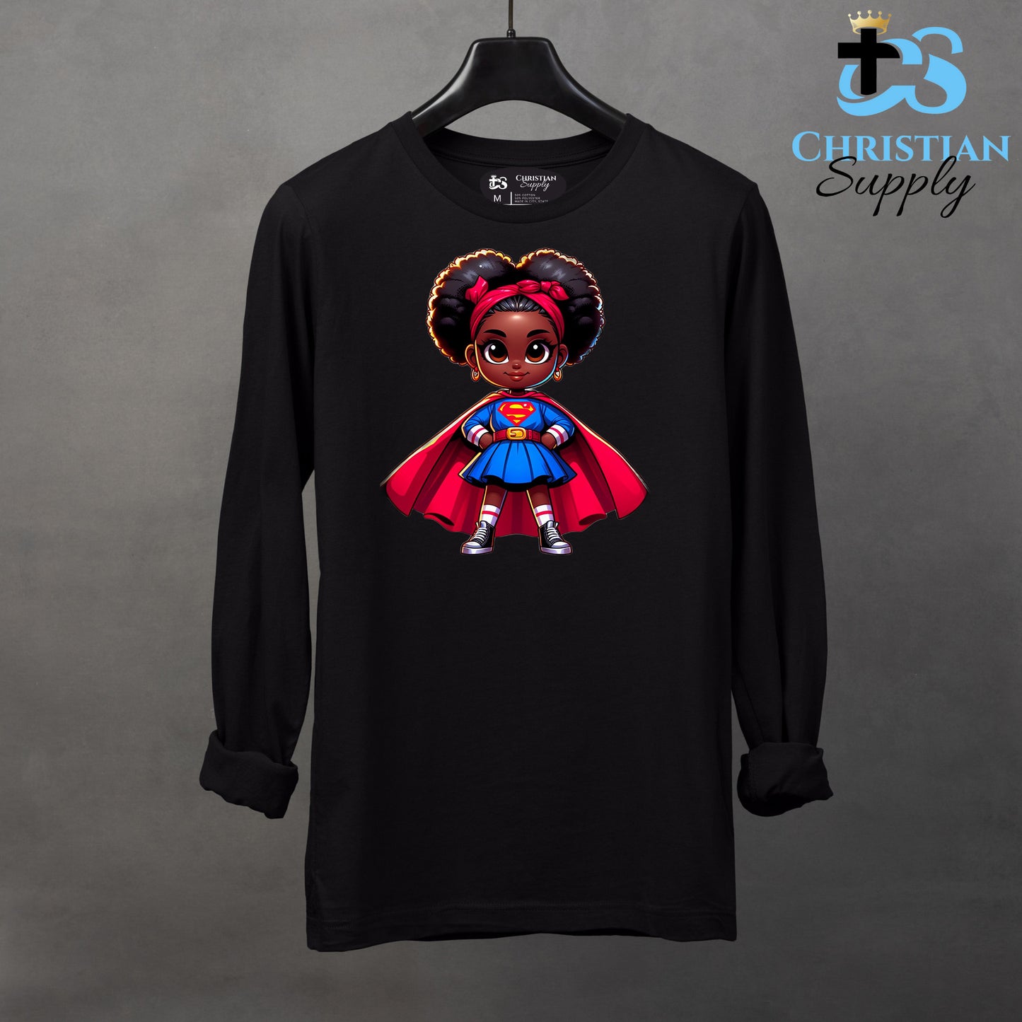 Kids Christian Super Girl Red Outfit Apparel