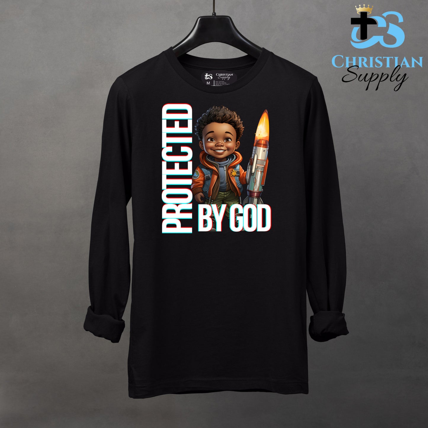 Kids Christian Boy with Rocket Science 2 Apparel