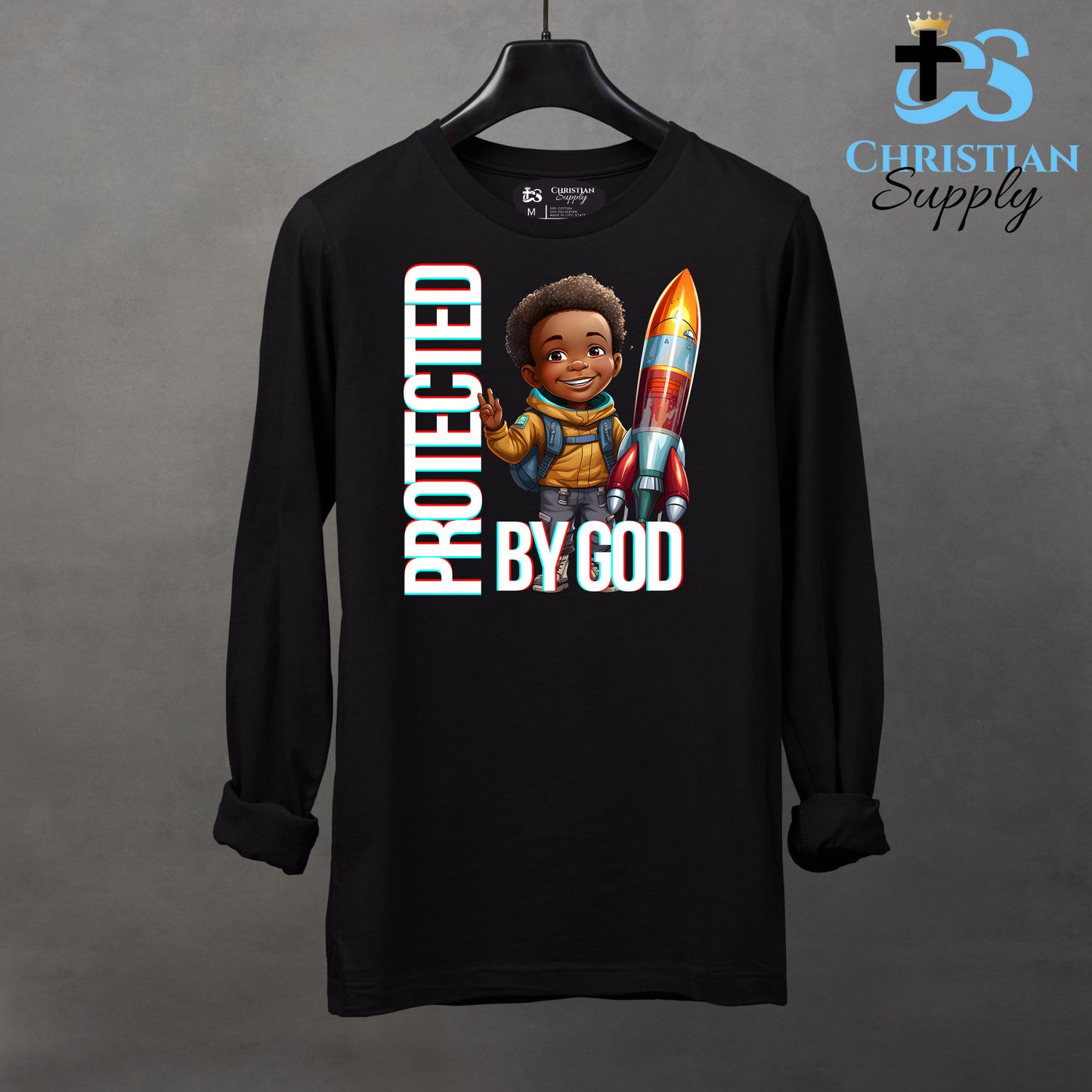 Kids Christian Boy with Rocket Science Apparel