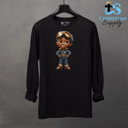 Kids Christian Boy Pilot 3 Apparel