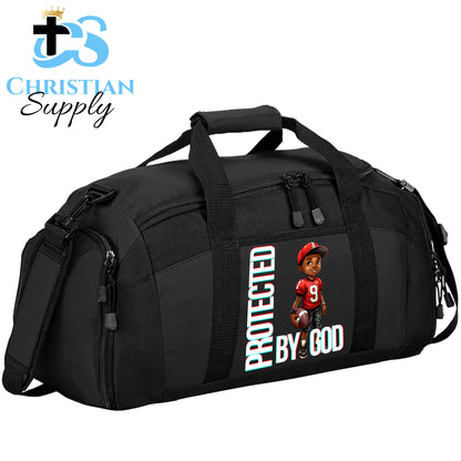 Kids Christian Football Red Jersey 3 Duffel Bag