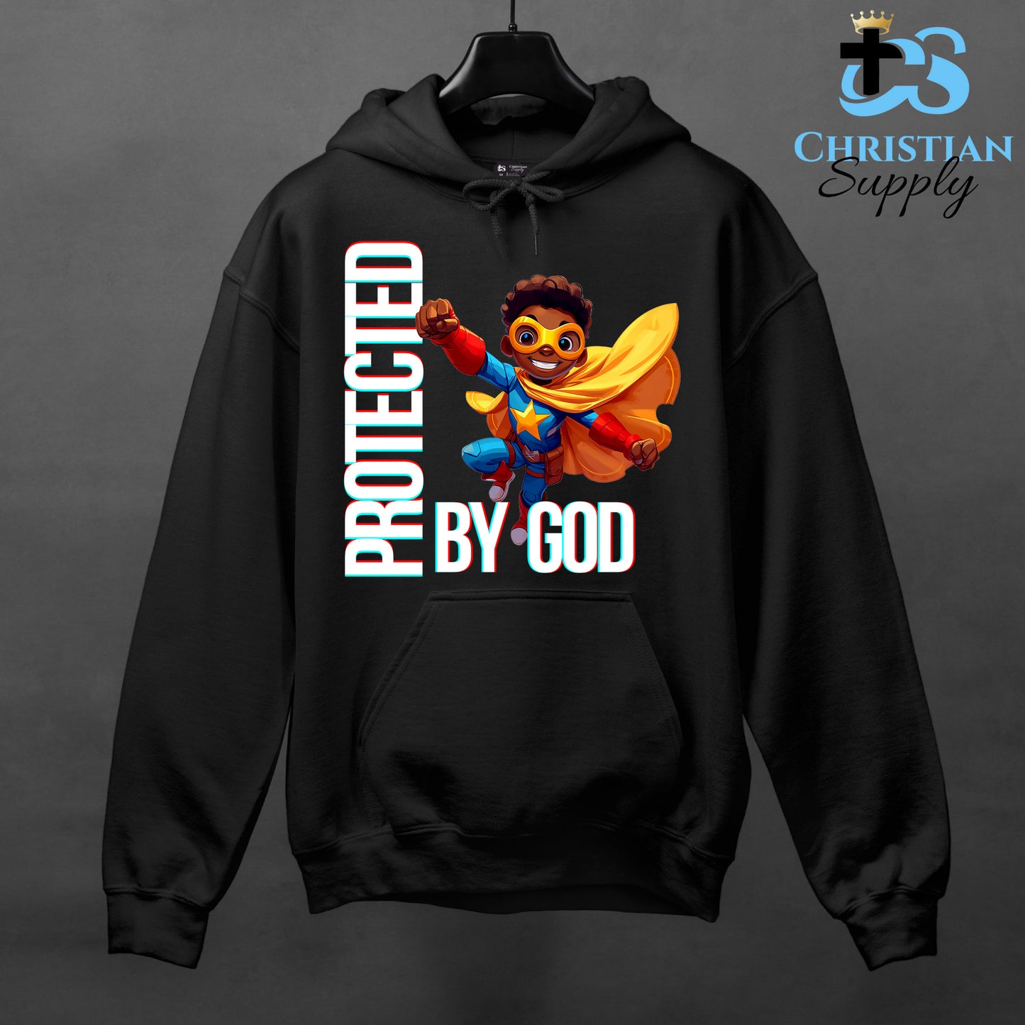 Kids Christian Star Super Boy Blue Outfit Apparel