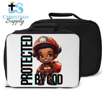 Kids Christian Firefighter Lunch Bag