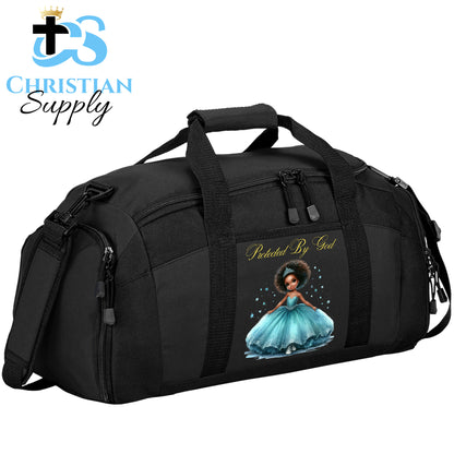 Kids Christian Princess Blue Duffel Bag