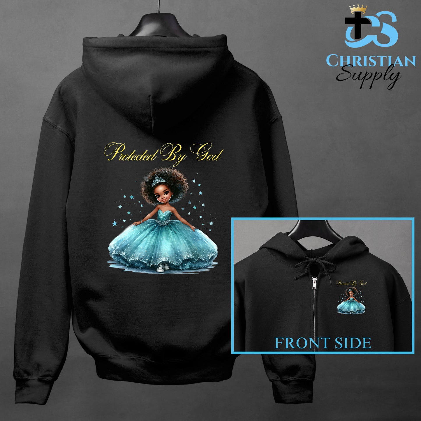 Kids Christian Princess Blue Apparel