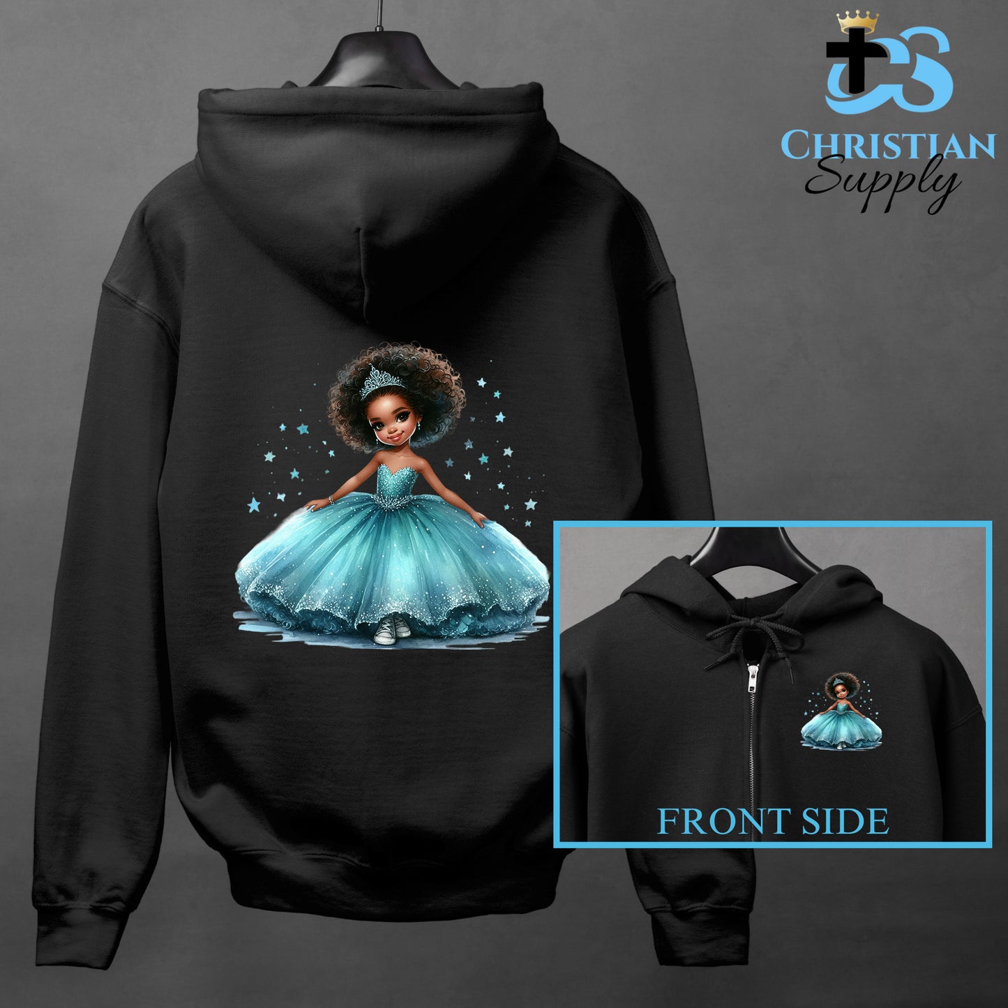 Kids Christian Princess Blue Apparel