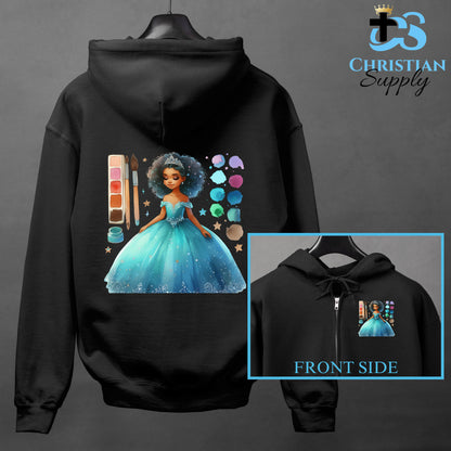 Kids Christian Princess Blue Makeup Artist Apparel