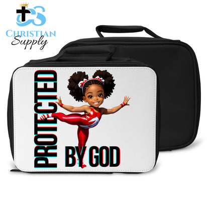 Kids Gymnastics Christian Red Outfit Lunch Bag