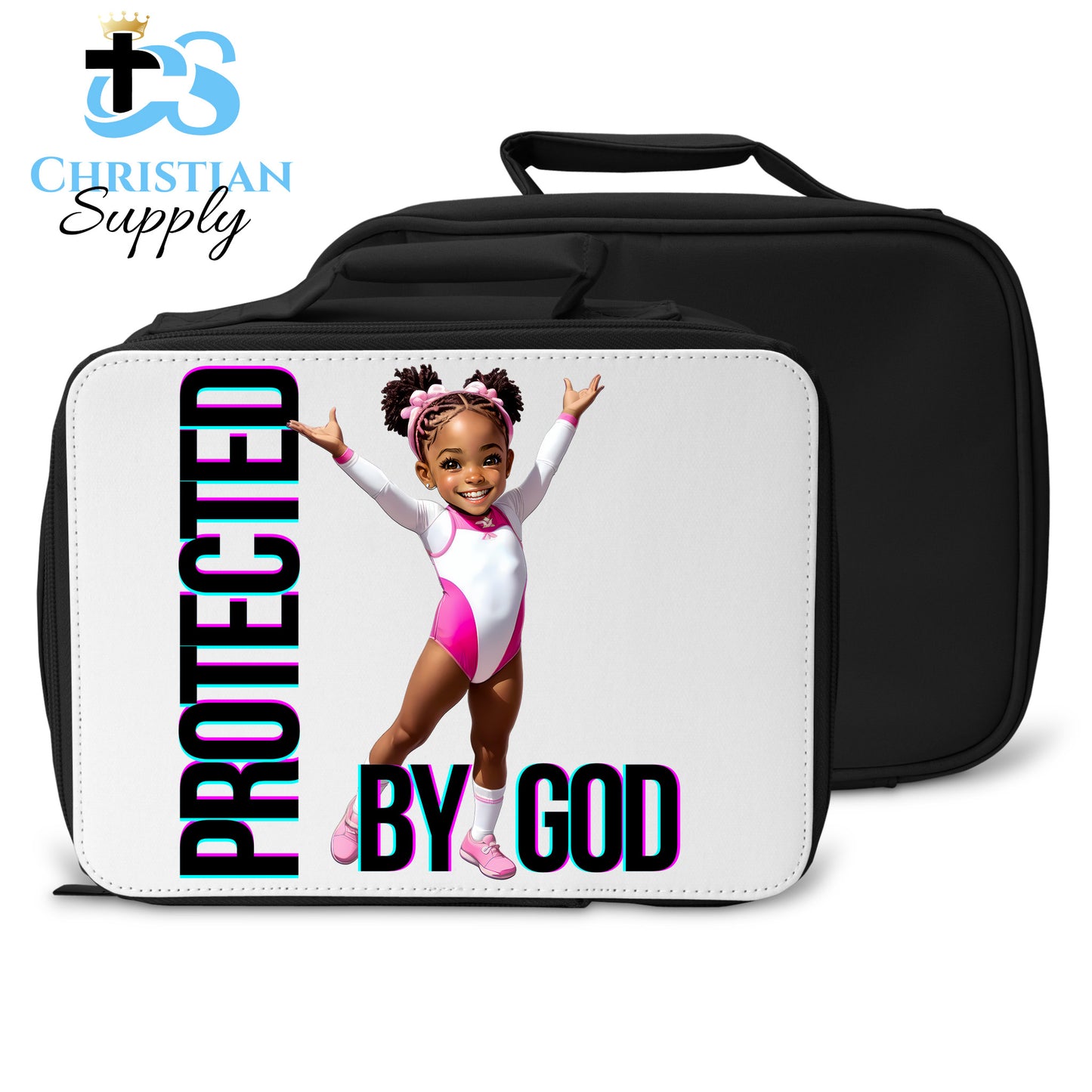 Kids Gymnastics Christian Pink Outfit Lunch Bag