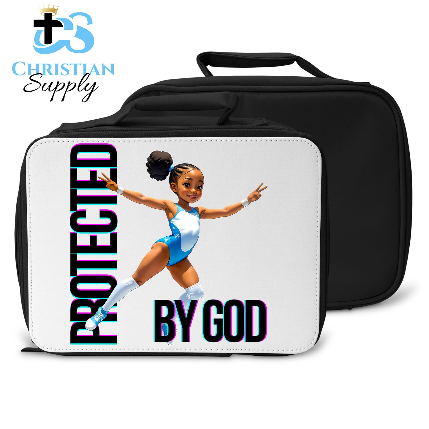 Kids Gymnastics Christian Blue Outfit Lunch Bag