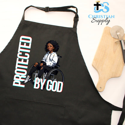 Kids Christian Girl in Wheelchair 4 Apron